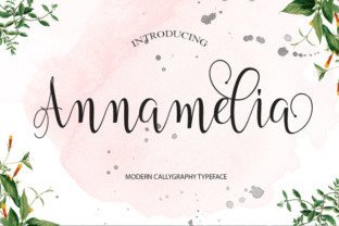 Annamelia Font: Handmade Calligraphy for Editorial Design