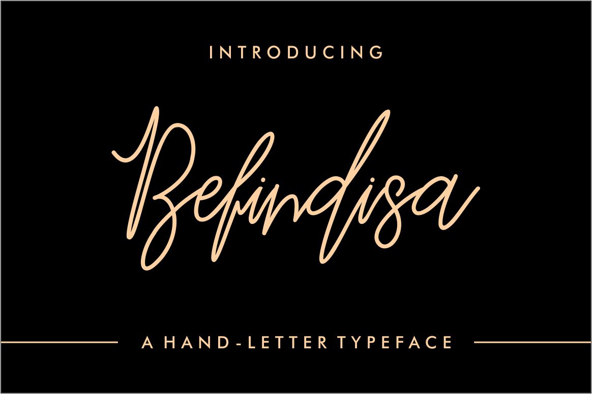 Befindisa Font: Elegant Script for Editorial Layouts