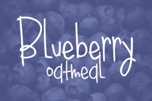 Blueberry Oatmeal Regular Font for Handmade Crafts