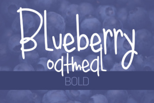 Bluebery Oatmeal Bold Font for Web Design