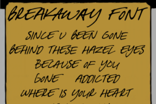 Breakaway Font: Stylish Script for Handmade Labels
