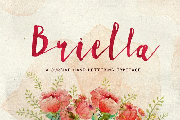 Briella Font: Feminine Script for Handmade Products