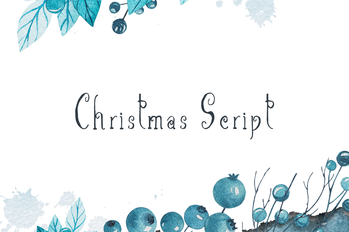 Christmas Script Font: Festive Typography with Editorial Restraint