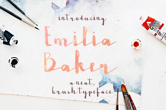 Emilia Baker Font Review for Web Design