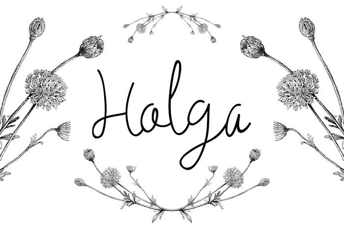 Holga Font: Adding Warmth to Digital Brand Layouts