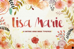 Lisa Marie Font: A Display Typeface for Spring Campaigns