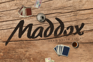 Maddox Font: A Hand Brushed Script for Makers