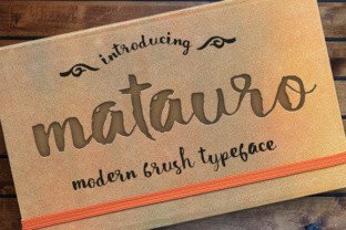 Matauro Font: A Modern Brush Typeface for Web Design