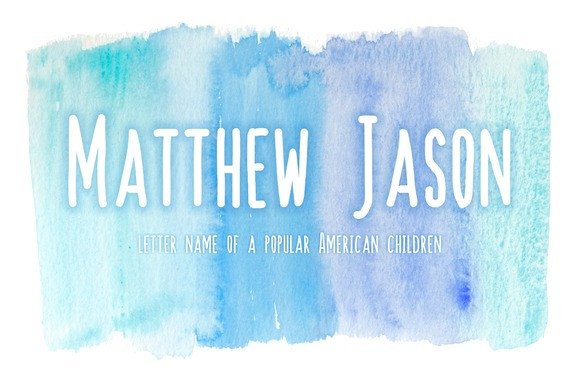 Matthew Jason Font: Friendly Script for Small Business Branding