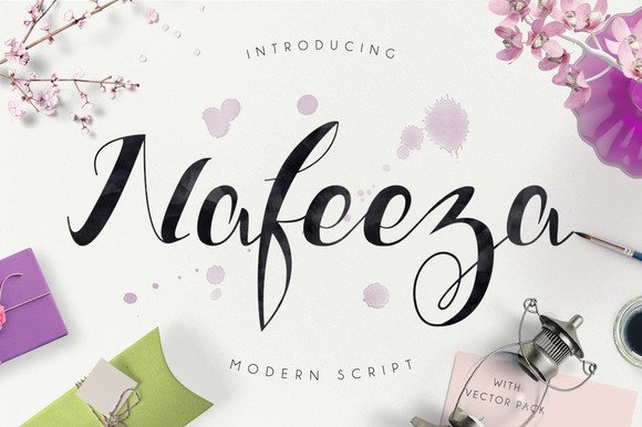 Nafeeza Typeface: A Modern Script Font for Campaigns