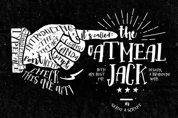 Oatmeal Jack Font: A Hand-Lettered Serif for Editorial Design