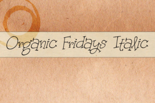 Organic Fridays Italic Font: A Branding Review