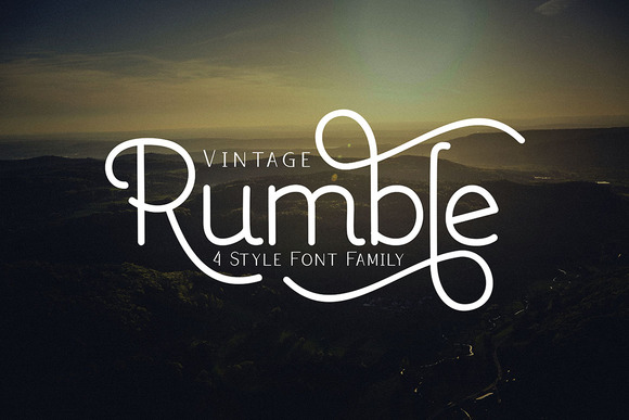 Rumble Family Font: Clean Romance for Digital Campaigns