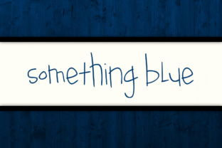 Something Blue Font: Quirky Handwritten Charm for Editorial Design