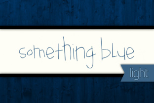 Something Blue Light Font for Editorial Design