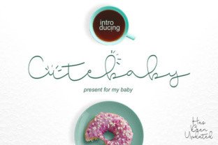 Testing the Cute Baby Font for Modern Brand Identity