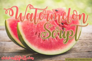 Watermelon Script Font for Handmade Labels